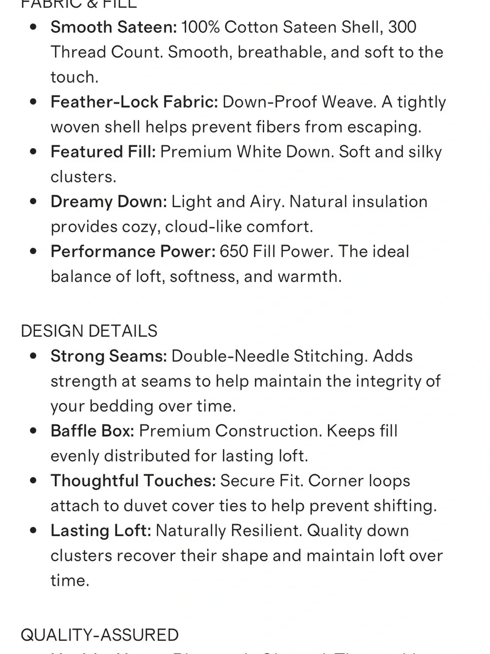 Lightweight Premium Down Comforter